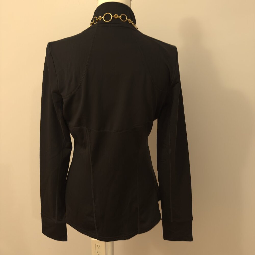 Fabletics Medium Black Cold Weather Full Zip Jack… - image 3